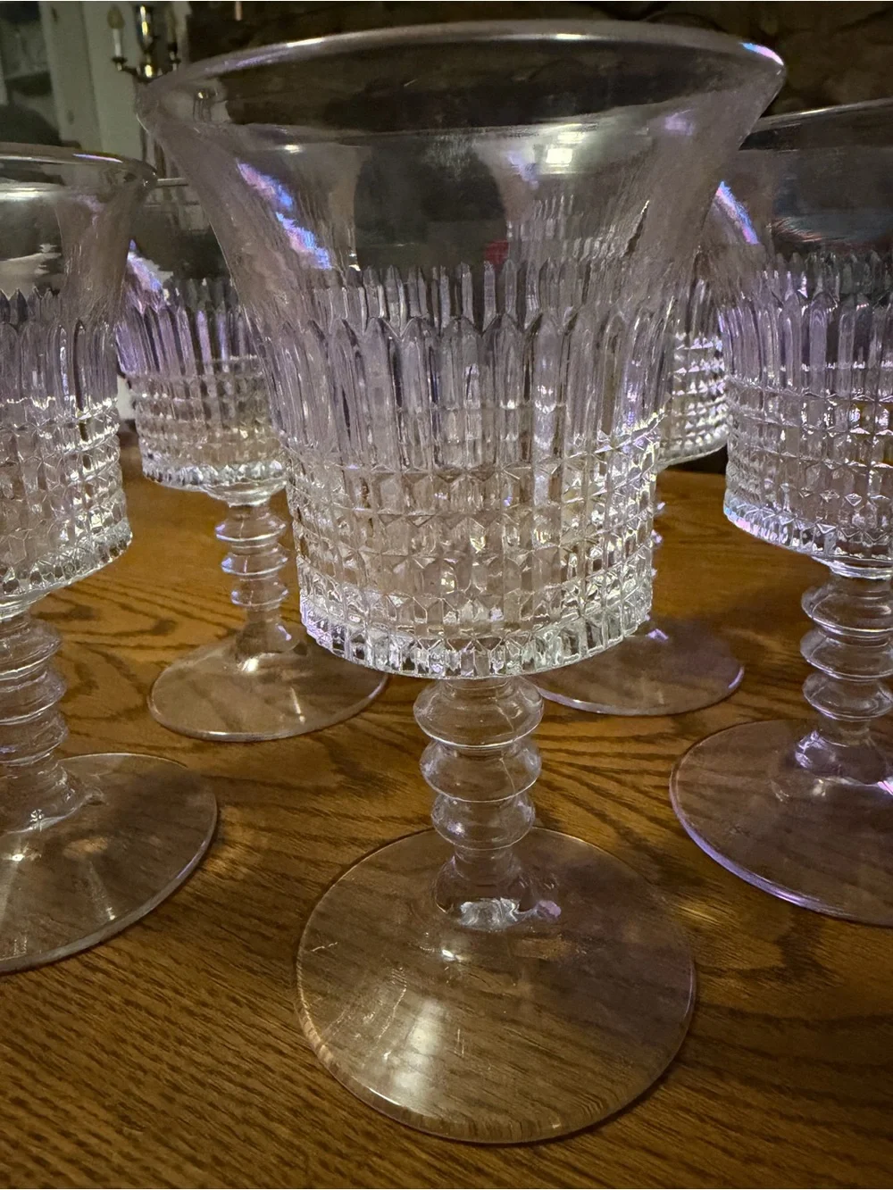 Fenton, Federal Inn, set of 5 wine glasses